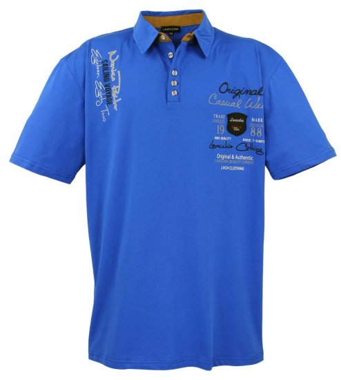 Lavecchia 610 T-shirt z kołnierzykiem Królewski błękit - Koszulki polo - Koszulki Polo 2XL-8XL