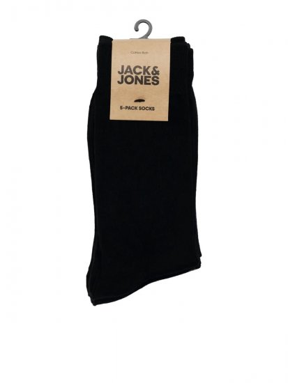 Jack & Jones Basic Skarpety bambusowe Czarna 3-pack - Bielizna & stroje kąpielowe - Bielizna & Stroje kąpielowe 2XL-8XL
