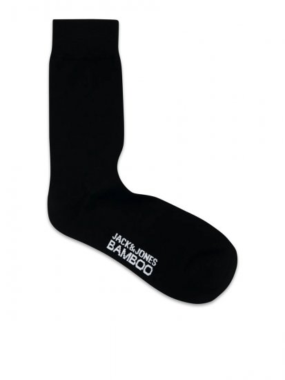 Jack & Jones Basic Skarpety bambusowe Czarna 3-pack - Bielizna & stroje kąpielowe - Bielizna & Stroje kąpielowe 2XL-8XL