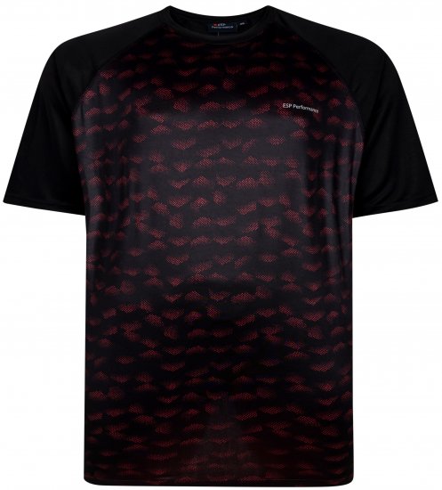 Espionage LW157 Performance T-shirt Black/Red - Odzież sportowa - Odzież sportowa 2XL-10XL