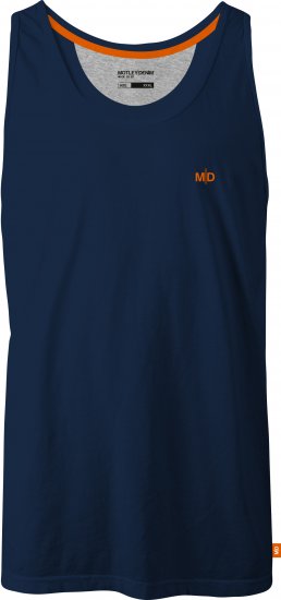Motley Denim Madrid Tank top Navy - Koszulki - T-shirty meskie Duże Rozmiary - 2XL-14XL