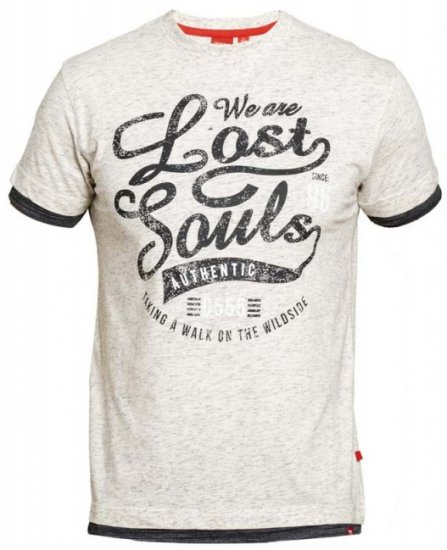 D555 Maiden T-shirt Off White - Koszulki - T-shirty meskie Duże Rozmiary - 2XL-14XL