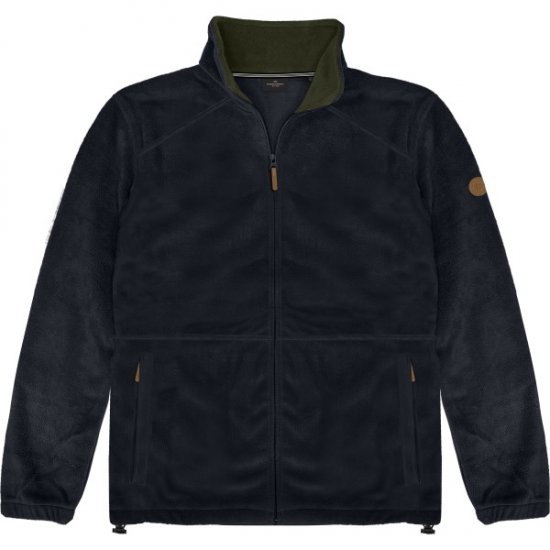 Double Outfitters MFT-7088 Fleece Full-Zip Jacket Navy - Kurtki Męskie Duże Rozmiary - Kurtki Duże rozmiary 2XL-8XL