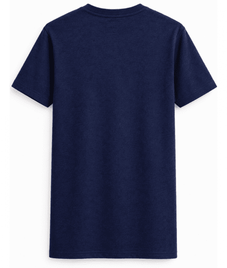 Motley Denim Milan T-shirt Granatowy - Koszulki - T-shirty meskie Duże Rozmiary - 2XL-14XL