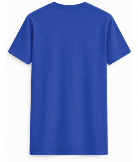 Motley Denim Milan T-shirt Królewski niebieski - Koszulki - T-shirty meskie Duże Rozmiary - 2XL-14XL
