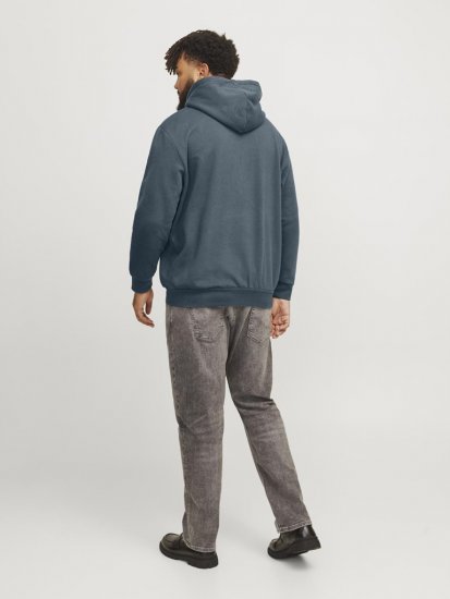 Jack & Jones CALEB Hoodie Blue - Bluzy & bluzy z kapturem - Bluzy & Bluzy z kapturem 2XL-12XL