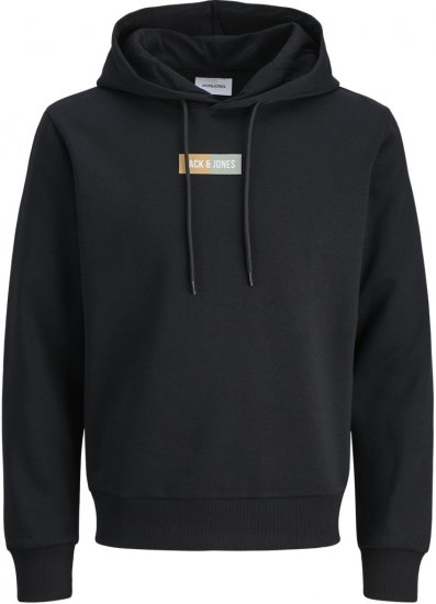 Jack & Jones Pan Hoodie Black - Bluzy & bluzy z kapturem - Bluzy & Bluzy z kapturem 2XL-12XL