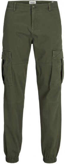 Jack & Jones Jonnie Cuffed Cargo Pants Green - Dżinsy & spodnie - Dżinsy i Spodnie - W40-W70