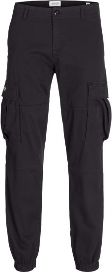 Jack & Jones Jonnie Cuffed Cargo Pants Black - Dżinsy & spodnie - Dżinsy i Spodnie - W40-W70