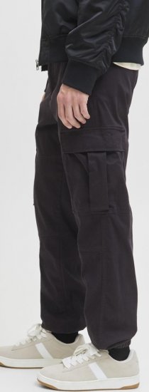Jack & Jones Jonnie Cuffed Cargo Pants Black - Dżinsy & spodnie - Dżinsy i Spodnie - W40-W70