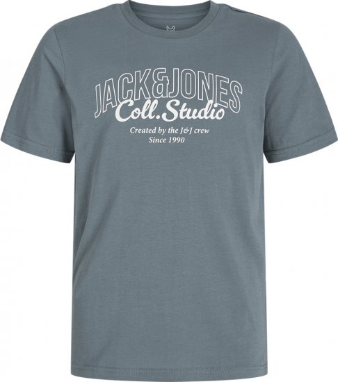 Jack & Jones Makoto T-shirt Grey - Koszulki - T-shirty meskie Duże Rozmiary - 2XL-14XL