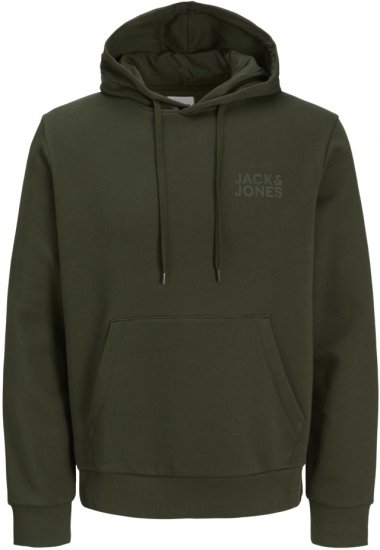 Jack & Jones ECORP Hoodie Green - Bluzy & bluzy z kapturem - Bluzy & Bluzy z kapturem 2XL-12XL