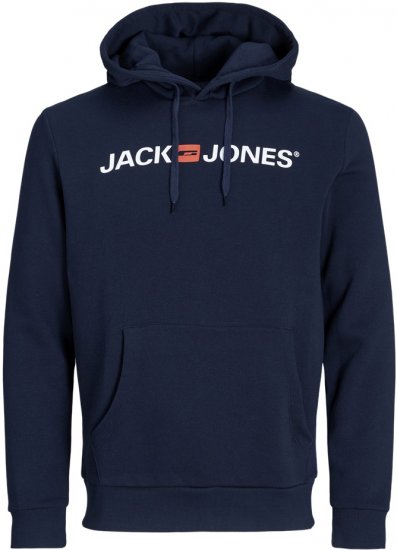 Jack & Jones ECORP Old Logo Hoodie Blue - Bluzy & bluzy z kapturem - Bluzy & Bluzy z kapturem 2XL-12XL