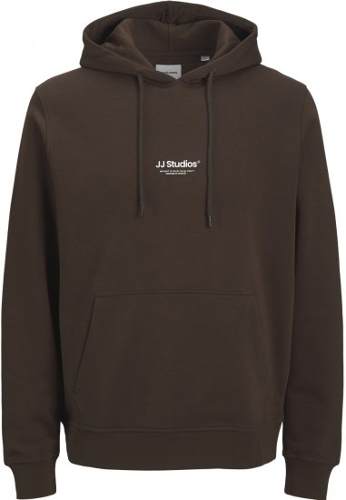 Jack & Jones Soho Hoodie Brown - Bluzy & bluzy z kapturem - Bluzy & Bluzy z kapturem 2XL-12XL