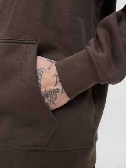 Jack & Jones Soho Hoodie Brown - Bluzy & bluzy z kapturem - Bluzy & Bluzy z kapturem 2XL-12XL