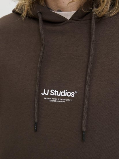Jack & Jones Soho Hoodie Brown - Bluzy & bluzy z kapturem - Bluzy & Bluzy z kapturem 2XL-12XL