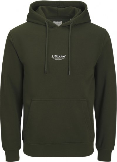 Jack & Jones Soho Hoodie Green - Bluzy & bluzy z kapturem - Bluzy & Bluzy z kapturem 2XL-12XL