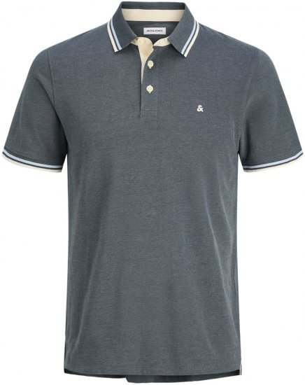 Jack & Jones Paulos Polo Short Sleeve Stormy Weather - Koszulki polo - Koszulki Polo 2XL-8XL