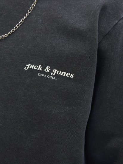 Jack & Jones Dover Sweatshirt Black - Bluzy & bluzy z kapturem - Bluzy & Bluzy z kapturem 2XL-12XL