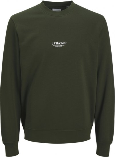 Jack & Jones Soho Sweatshirt Green - Bluzy & bluzy z kapturem - Bluzy & Bluzy z kapturem 2XL-12XL
