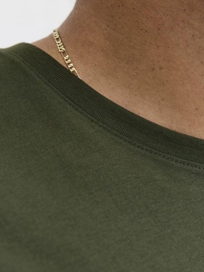 Jack & Jones Logo 2COL T-Shirt Green - Koszulki - T-shirty meskie Duże Rozmiary - 2XL-14XL