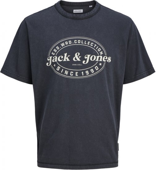 Jack & Jones Dover T-Shirt Short Sleeve Black - Koszulki - T-shirty meskie Duże Rozmiary - 2XL-14XL