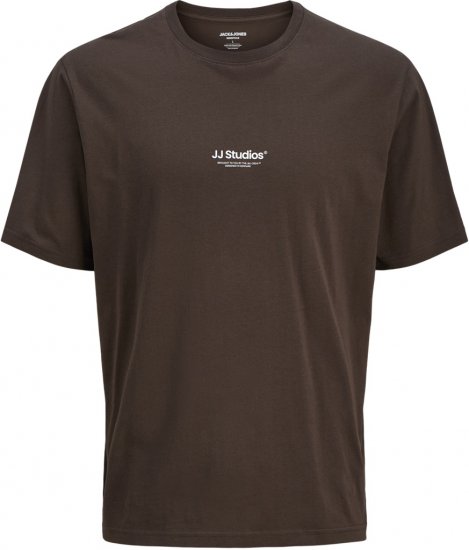 Jack & Jones Soho T-Shirt Brown - Koszulki - T-shirty meskie Duże Rozmiary - 2XL-14XL