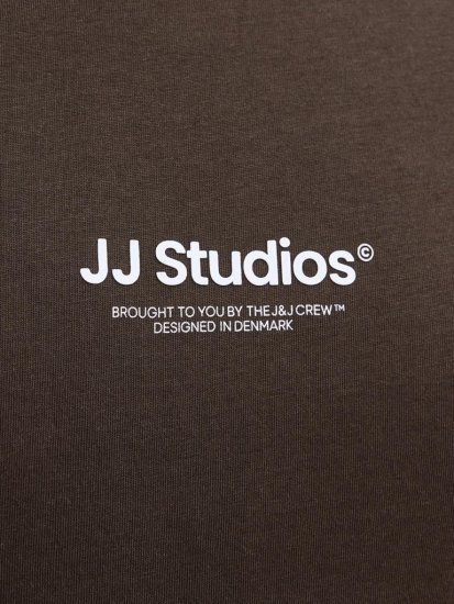 Jack & Jones Soho T-Shirt Brown - Koszulki - T-shirty meskie Duże Rozmiary - 2XL-14XL