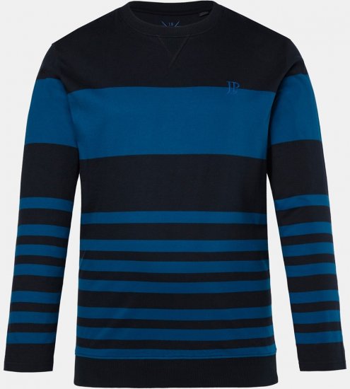 JP1880 Pyjamas Two-piece Long Sleeve with Stripes Blue - Bielizna & stroje kąpielowe - Bielizna & Stroje kąpielowe 2XL-8XL
