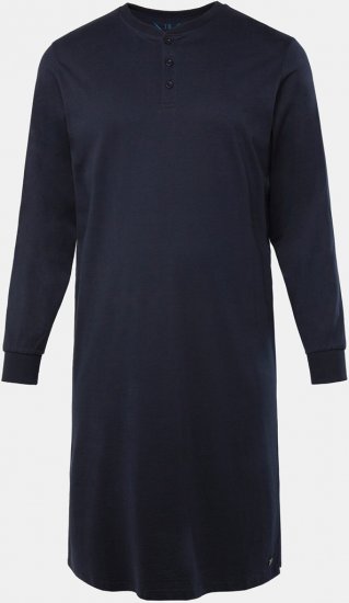 JP1880 Henley Long Sleeved Night Dress Navy - Bielizna & stroje kąpielowe - Bielizna & Stroje kąpielowe 2XL-8XL