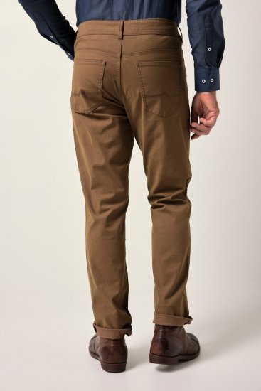 JP1880 Twill Trousers Belly Fit 5-Pocket Brown - Dżinsy & spodnie - Dżinsy i Spodnie - W40-W70