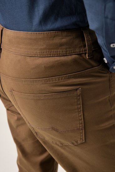 JP1880 Twill Trousers Belly Fit 5-Pocket Brown - Dżinsy & spodnie - Dżinsy i Spodnie - W40-W70