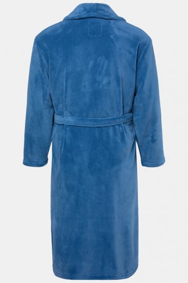 JP1880 Bathrobe with Spacious Pockets Denim Blue - Bielizna & stroje kąpielowe - Bielizna & Stroje kąpielowe 2XL-8XL