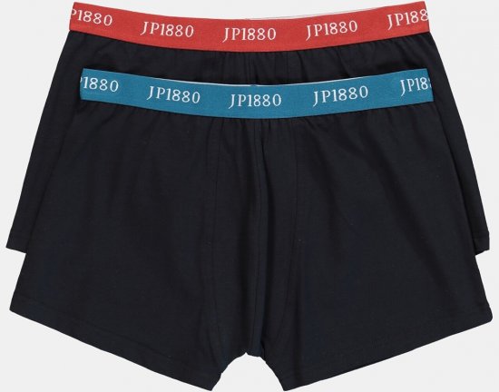 JP1880 FLEXNAMIC OEKO-TEX Boxer Shorts 2-Pack Black - Bielizna & stroje kąpielowe - Bielizna & Stroje kąpielowe 2XL-8XL