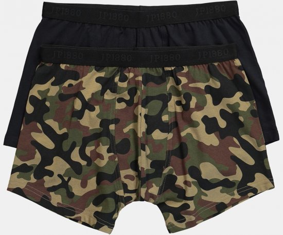 JP1880 FLEXNAMIC OEKO-TEX Boxer Shorts 2-Pack Green - Bielizna & stroje kąpielowe - Bielizna & Stroje kąpielowe 2XL-8XL