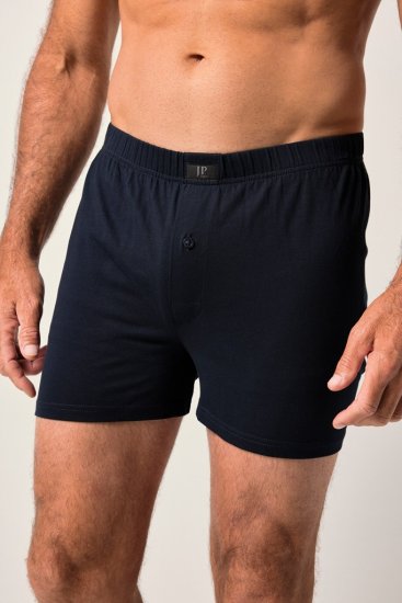 JP1880 OEKO-TEX Boxer Shorts Jersey 2-Pack Navy - Bielizna & stroje kąpielowe - Bielizna & Stroje kąpielowe 2XL-8XL