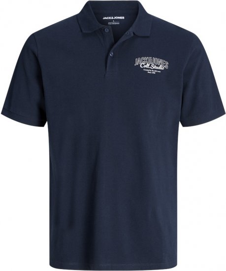 Jack & Jones Makoto Polo Short Sleeve Navy - Koszulki polo - Koszulki Polo 2XL-8XL