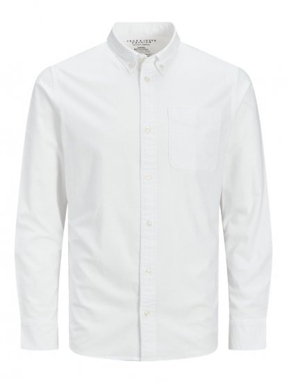 Jack & Jones Brook Oxford Shirt Long Sleeve White - Koszule - Koszule 2XL-10XL