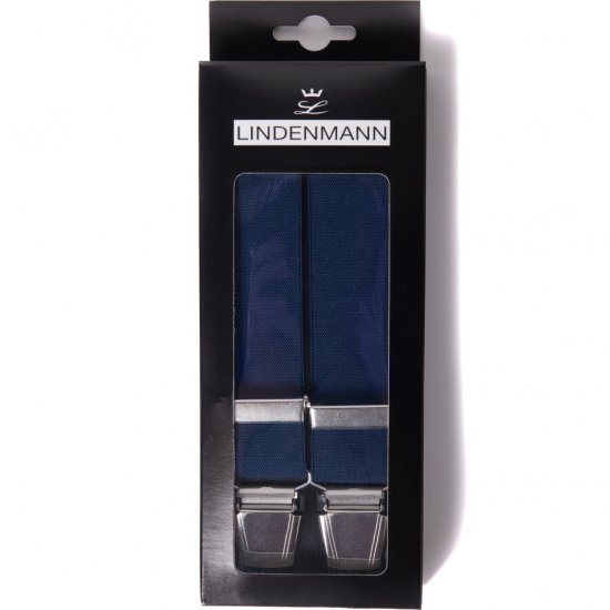 JP1880 Suspenders X-Shape Navy - Akcesoria - 