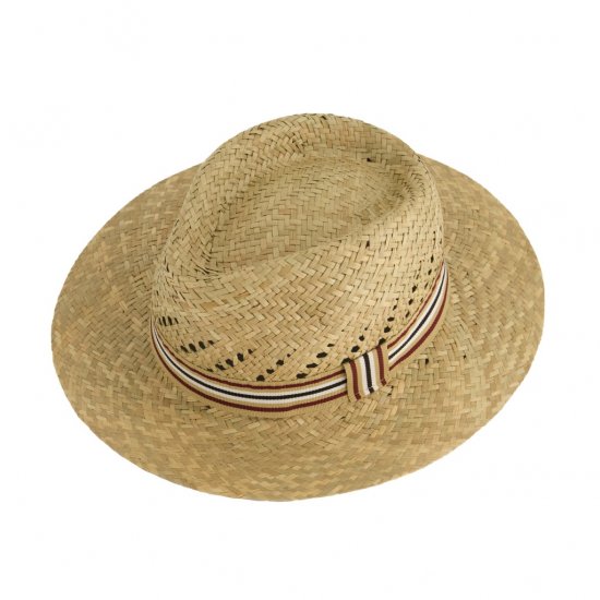 JP1880 Straw Hat Woven Yellow - Akcesoria - 