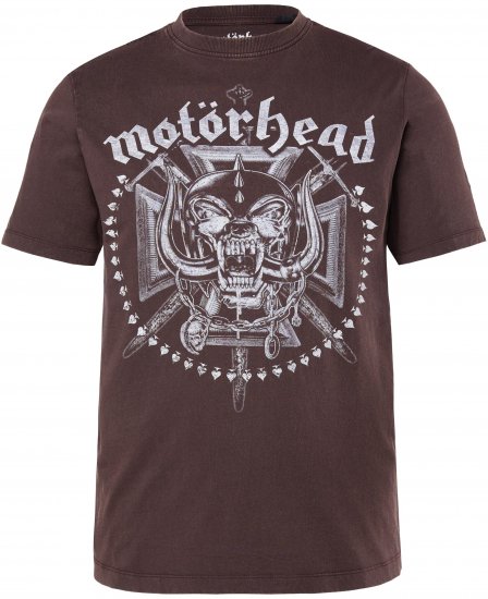 JP1880 Motörhead Soft Jersey Vintage T-Shirt Brown - Koszulki zespołów - 