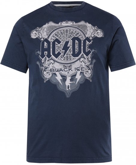 JP1880 AC/DC Black Ice T-Shirt Navy - Koszulki zespołów - 