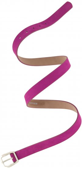 Ulla Popken Soft Suede Belt Purple - Paski damskie - 