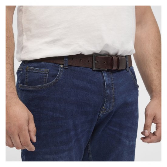 North Latitude Belt Dark Brown - Paski - Paski Duże Rozmiary - W40-W70/2XL-8XL