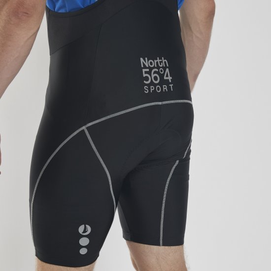 North Latitude Bike Shorts With Suspenders Black TALL - Odzież sportowa - Odzież sportowa 2XL-10XL