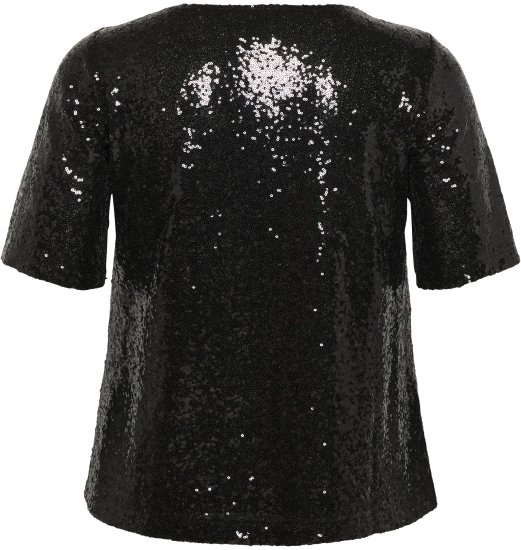 Kaffe Curve Mirana Sequin Blouse Black - Bluzki - 