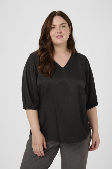 Kaffe Curve Ada Blouse Black - Bluzki - 