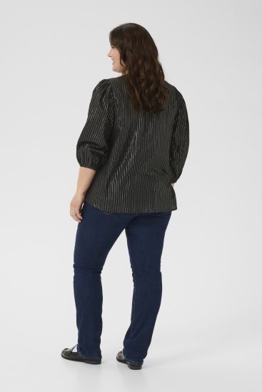 Kaffe Curve Luisa Blouse Black Deep - Bluzki - 