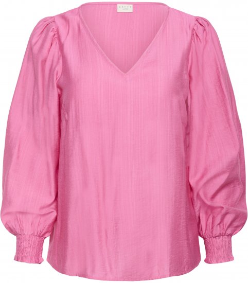 Kaffe Curve Sofia Blouse Pink Power - Bluzki - 
