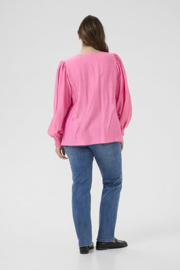 Kaffe Curve Sofia Blouse Pink Power - Bluzki - 